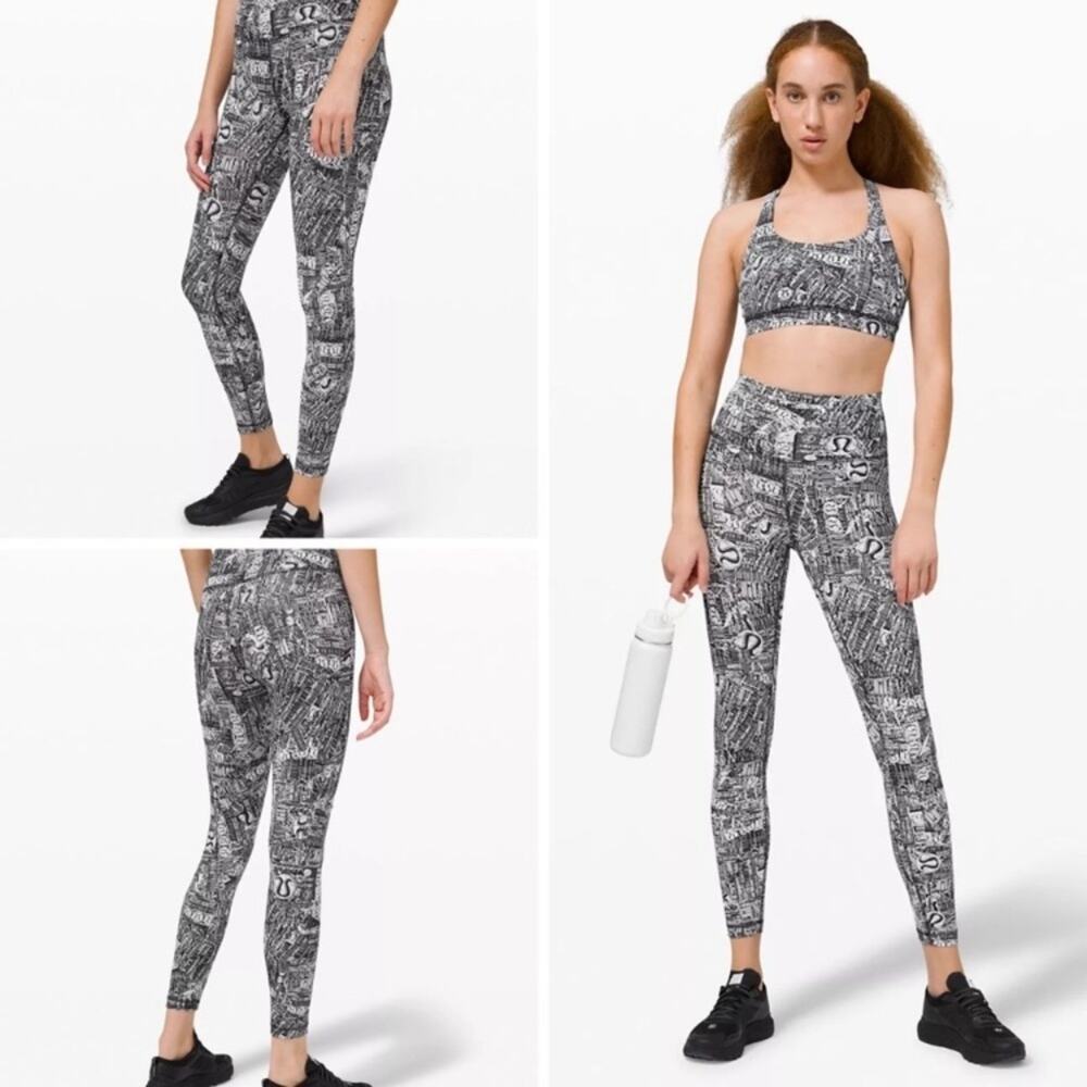 Lululemon Wunder Train HR Tight 25" Tear It Up Size 2